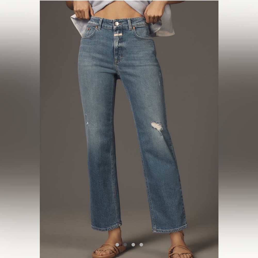 Anthropologie Closed Milo Mid-Rise Straight-Leg Jeans